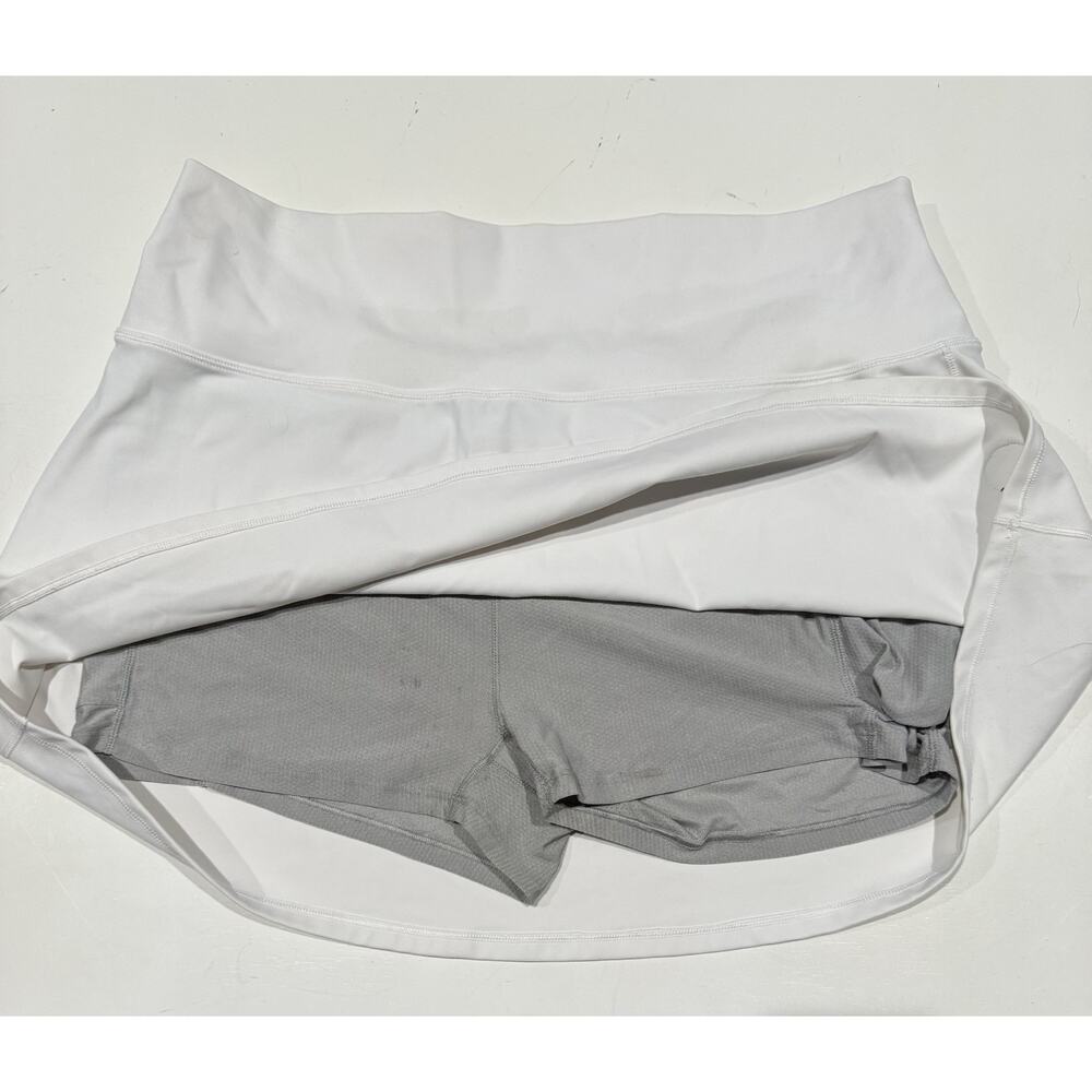Vuori Womens Volley Skort White Shorts Underneath Tennis Athletic High Waist XL - Picture 4 of 8